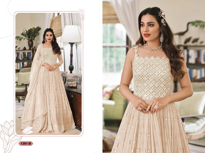 1381 Master Color Anarkali Wedding Salwar Suits Catalog